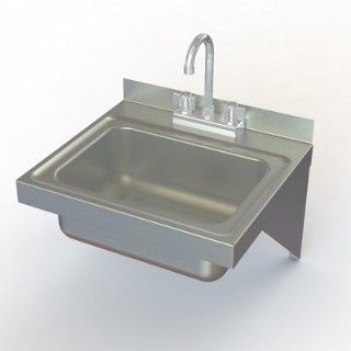 NSF Wall Mounted Stainless Steel Hand Sink   Utility Sinks  
