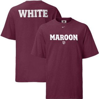 Nike Texas A&M Aggies Maroon Team Color T shirt  Sports & Outdoors