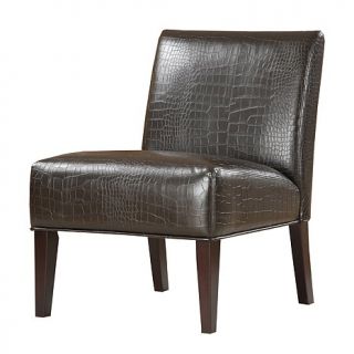 Leather Like Accent Chair Alligator Embossed Accent Chair by Home Origin