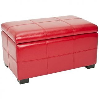 Safavieh Madison Small Storage Bench in Red