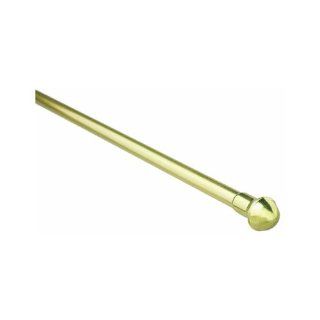 NEWELL OPERATING CO DRAPERY HDWR A7004213314 Single Traditional Rod, 48 to 86 Inch, Brass   Window Dressing Hardware