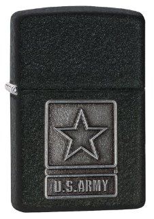 Zippo Black Crackle 1941 Replica Lighter with US Army Emblem  Camping And Hiking Equipment  Sports & Outdoors