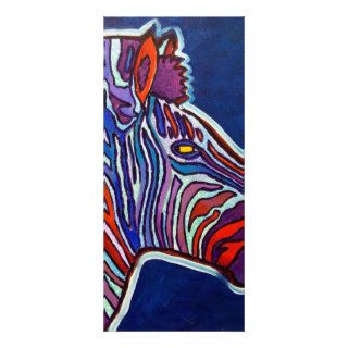 Zebra Rainbow by Piliero Rack Card Template