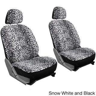 Oxgord Velour Cheetah / Leopard Seat Cover 6 piece Set For Low Back Bucket Front Chairs