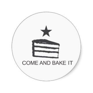 Come and Bake It Items Round Sticker