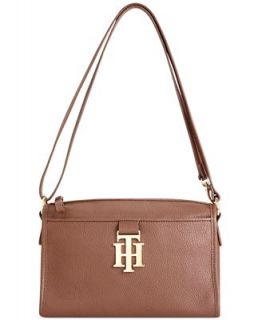 Tommy Hilfiger Monogrammed II Leather Shoulder Bag   Handbags & Accessories