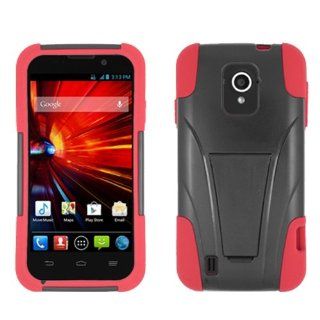 AIMO HypeKick Hybrid Gummy Case with Kickstand for ZTE N9511 Source [Cricket] Cell Phones & Accessories