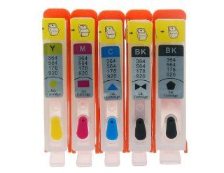 5 Color 25 ml/ 15 ml Refillable Ink Jet Cartridges for HP Photosmart B8550, C6380, D5460, D7560, B + Worldwide free shiping Electronics