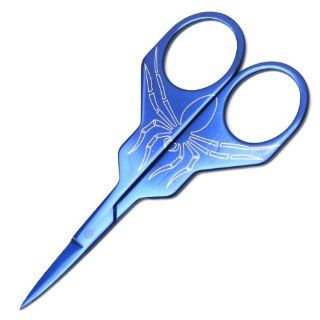 Yesurprise Make Up Eyebrow Hair Eyelash Remover Trimmer Scissors Manicure Nail Polish Tool Spider Blue Beauty