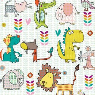 animal giftwrap x two sheets by cloud cuckoo designs