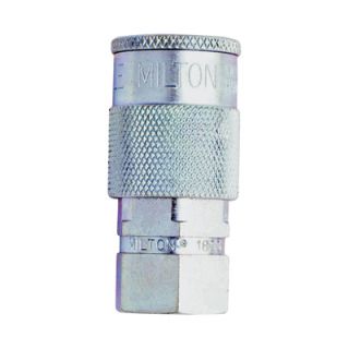 Milton H-Style 3/8in. Coupler — 3/8in. FNPT, Model# S-1835  Air Couplers   Plugs