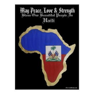 Haiti  Peace, Love & Strength Print