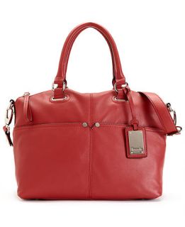Tignanello Polished Pockets Leather Convertible Satchel   Handbags & Accessories