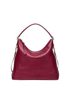 Gucci Miss GG Leather Hobo Bag, Raspberry