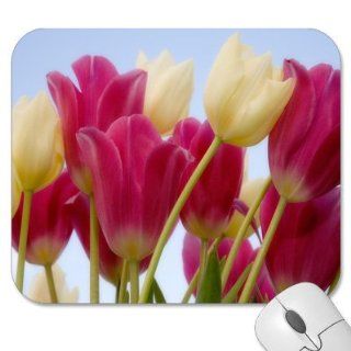 Mousepad   9.25" x 7.75" Designer Mouse Pads   Design Flowers   Tulips (MPFLT 186) Computers & Accessories