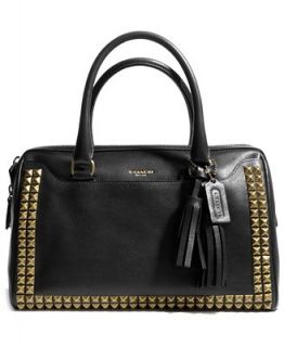 COACH LEGACY HALEY SATCHEL IN STUDDED LEATHER   COACH   Handbags & Accessories