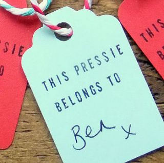 pack of 10 christmas gift tags by creative and contemporary handmade
