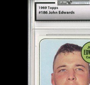 1969 Topps #186 Johnny Edwards   GAI NmMt (8) Sports Collectibles