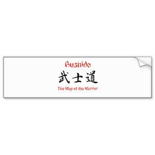 Bushido   Code of the Samurai Bumper Sticker