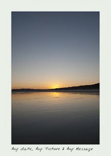 unframed dawn photograph to celebrate that special day in your life by the day that
