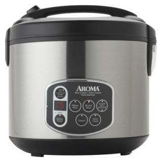 Aroma Digital Rice Cooker   Stainless Steel (20 cups)