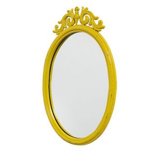 distressed baroque metal mirror by out there interiors