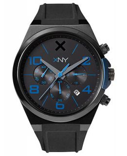 XNY Watch, Mens Chronograph Urban Expedition Black Polyurethane Strap 44mm BV8032X1   Watches   Jewelry & Watches
