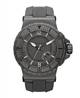 Michael Kors Mens Major Gray Silicone Strap Watch 48mm MK7061   Watches   Jewelry & Watches