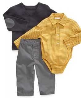 First Impressions Baby Set, Baby Boys 3 Piece Bodysuit, Sweater and Pants   Kids
