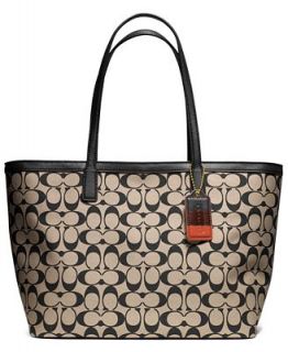COACH LEGACY WEEKEND ZIP TOP TOTE IN PRINTED SIGNATURE FABRIC   COACH   Handbags & Accessories
