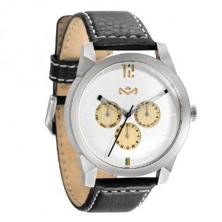 House of Marley Billet Leather Stylish Watch   Iron / One Size at  Men's Watch store.