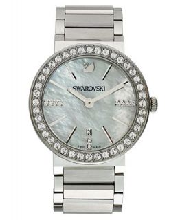 Swarovski Watch, Womens Swiss Citra Sphere Stainless Steel Bracelet 38mm   Fashion Jewelry   Jewelry & Watches