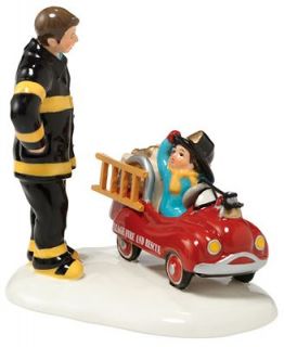 Department 56 Snow Village   Future Fire Fighter Collectible Figurine   Retired 2013   Holiday Lane