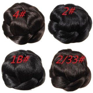 Women Stylish Wedding Chignon Clip In Updo Bun Hair Extension    No.2#  Hair Styling Products  Beauty