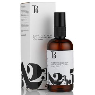 revitalising leg and foot spray  by bloom and blossom