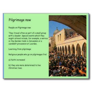 Religion, Reasons for pilgrimage now Post Card