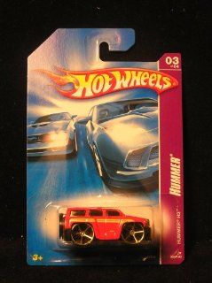 Mattel Hot Wheels 2007 Red Hummer H3 Die Cast Truck Hummer Series #63/180 Toys & Games