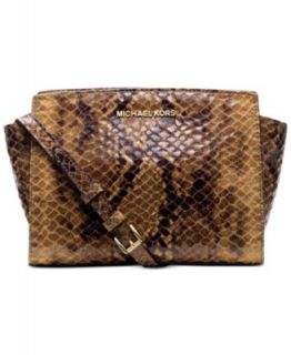 MICHAEL Michael Kors Selma Large Python Satchel   Handbags & Accessories