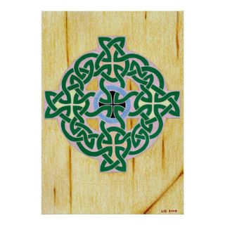 Small Celtic Cross (combo) print