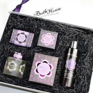 patchouli and black pepper luxury gift box by bath house