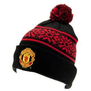 Manchester United FC Authentic EPL Knitted Ski Hat Sports & Outdoors