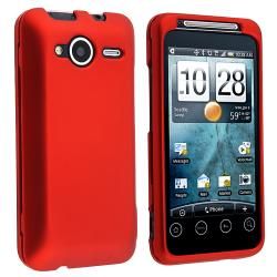 Red Rubber coated Case for HTC EVO Shift 4G Eforcity Cases & Holders