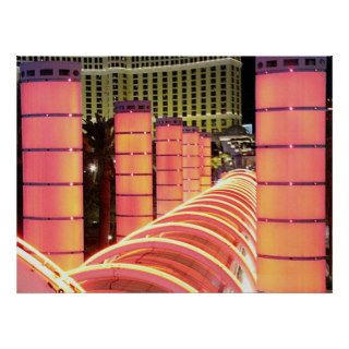 Ballys Las Vegas Neon 2008   Orange Posters