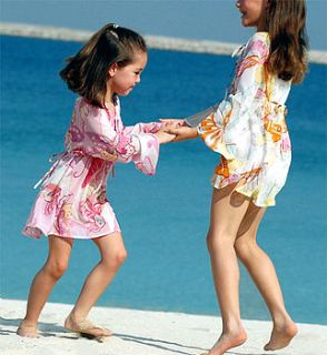 girl's butterfly kaftan by starblu luxury resortwear