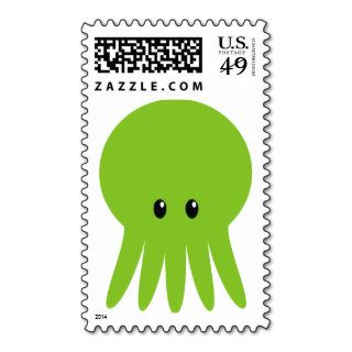 Cute Cthulhu Postage Stamp