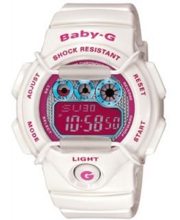 Baby G Watch, Womens Digital White Resin Strap 46x43mm BG169R 7A   Watches   Jewelry & Watches