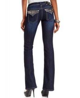 Miss Me Jeans, Bootcut Dark Wash Sequins Hardware   Jeans   Women