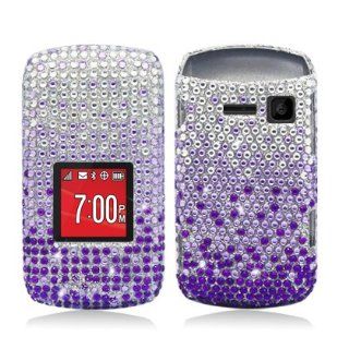Aimo KYOS2150PCDI174 Dazzling Diamond Bling Case for Kyocera Kona S2150   Retail Packaging   Waterfall Purple Cell Phones & Accessories