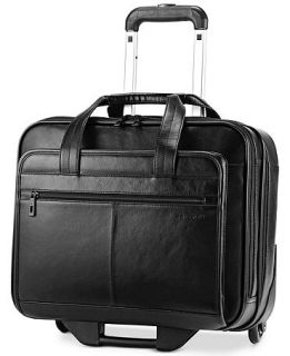 Samsonite Leather Rolling Mobile Office Briefcase   Business & Laptop Bags   luggage
