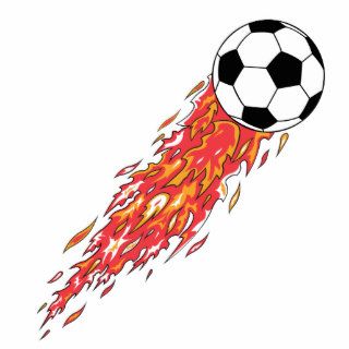 flames fire soccer ball photo sculptures